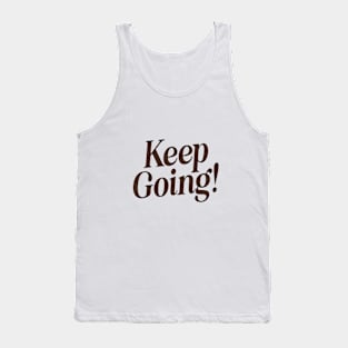 Keep Going by The Motivated Type in Orange and Black Tank Top